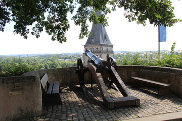 Die Fügeler-Kanone auf dem Burgrondell in Warburg