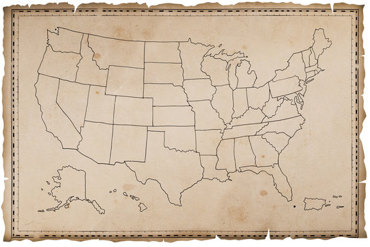 Stara mapa USA