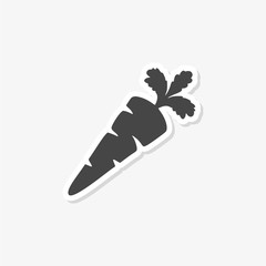 Carrot Icon Flat Graphic Design - Illustration