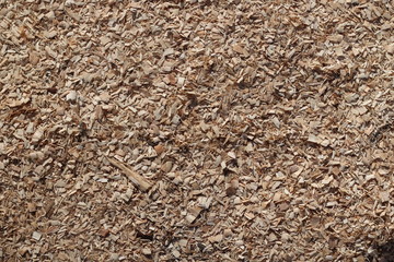 Background filled with sawdust