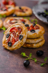 Mini quiche with sausage