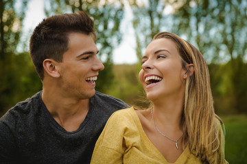 Fototapeta premium The joy of being in love