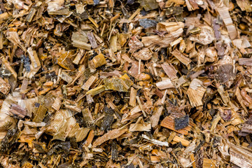 raw material used for the production of biogas