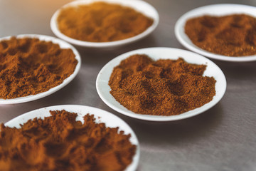 Ground beans of future invigorating drink
