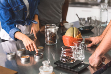 Different interesting samples of coffee