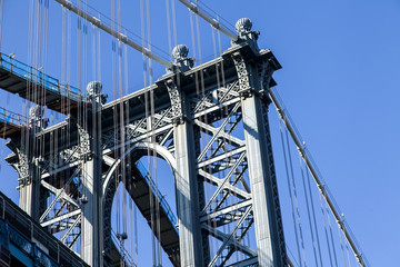 Brooklyn Bridge Low Angle Detail