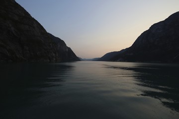 Fjords from the water