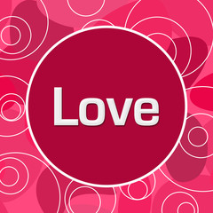 Love Random Pink Rings Circle 