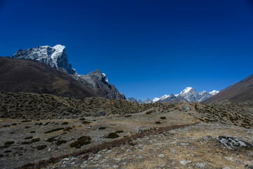 Obraz premium Trekking in Nepal, Himalayas