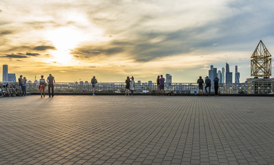 The observation deck at the Russian Academy of Sciences.