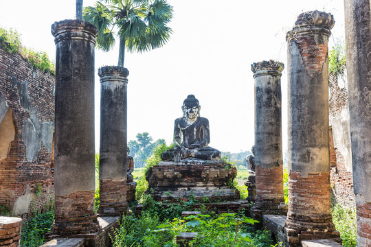 ruins of the ancient kingdom of Ava Amarapura  Mandalay state Myanmar