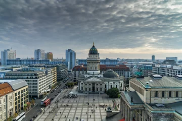 Deurstickers panorama of Berlin downtown seen from Gendarmenmarkt © lakkot