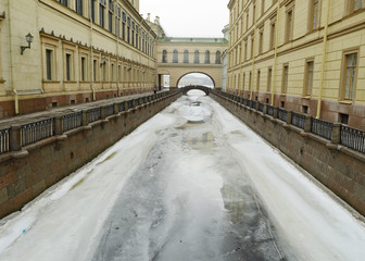 Water channel in the city.
