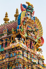 Fototapeta na wymiar Indien - Madurai - Meenakshi Sundrareshva Tempel