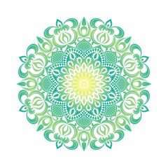 Vector Mandala ornament. Vintage decorative elements. Oriental  round pattern. Islam, Arabic, Indian, turkish, pakistan, chinese, ottoman motifs. Hand drawn floral background.