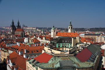 Tschechien - Prag  - Blick vom Pulverturm