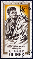 Postage stamp Guinea 1962 King Behanzin