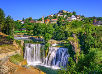 Jajce town and Pliva Waterfall, Bosnia and Herzegovina