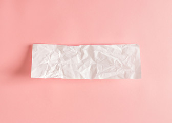 Blank piece of crumpled paper