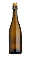 Sektflasche vor weissem Hintergrund