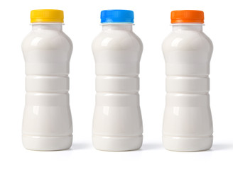 milk bottle isolated