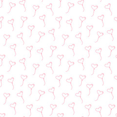 seamless heart pattern and background vector illustration