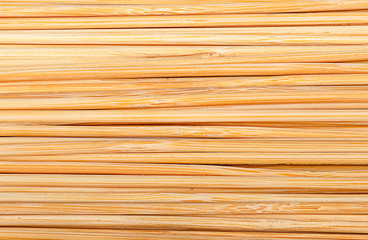 Bamboo sticks stacked next to each other