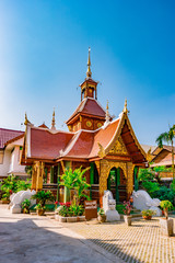 Fototapeta premium Beautiful Small Buddhist temple in Chiang Mai, Thailand