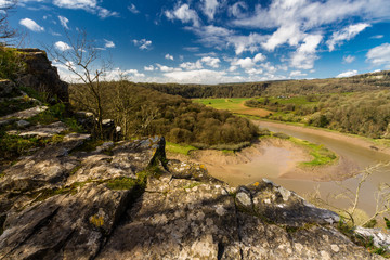 Fototapeta premium River Wye at Wintour’s Leap.