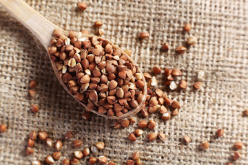 buckwheat in spoon