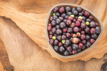 Agraz tropical fruit (Vaccinium meridionale)