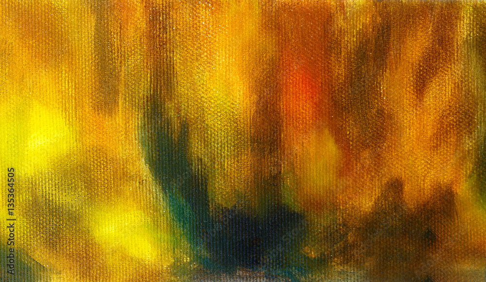 Aufkleber abstract background structure with oil painting texture in tones of nature.