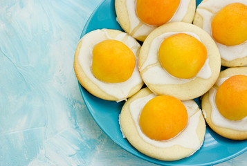 Fried egg cookies - funny idea for kid treats , Easter cookies