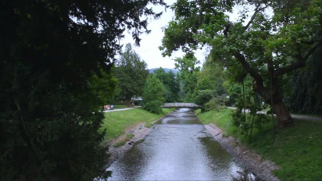 River Oos in Baden-Baden. Germany