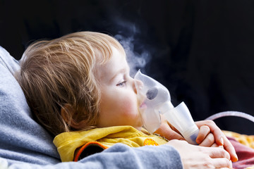 Inhalation child infant under one year
