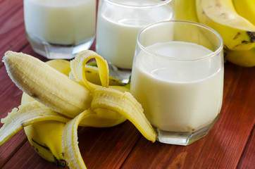 banana and milk
