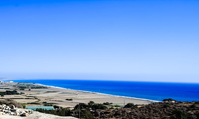 Fototapeta na wymiar beautiful views of the coastline. Cyprus