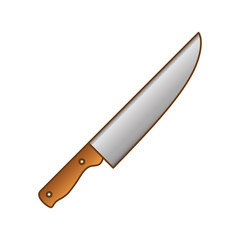 gray knife cook icon image, vector illustration