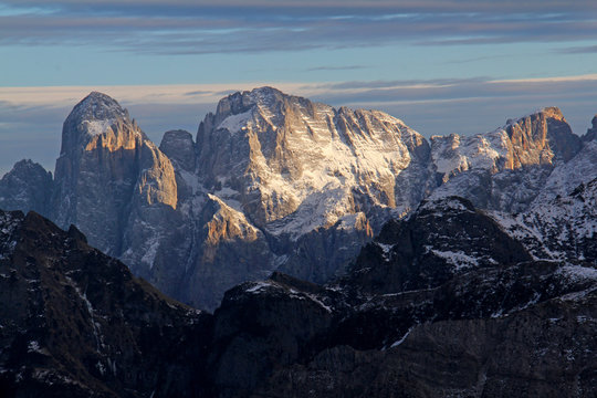 il Monte Agner; gruppo della Pale di San Martino