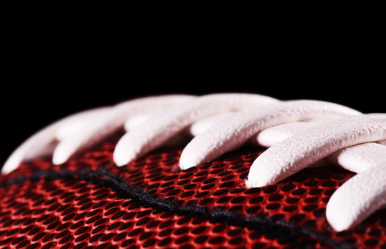  American football ball banner on black background
