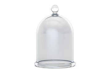 Glass Bell or Bell Jar, 3D rendering - obrazy, fototapety, plakaty