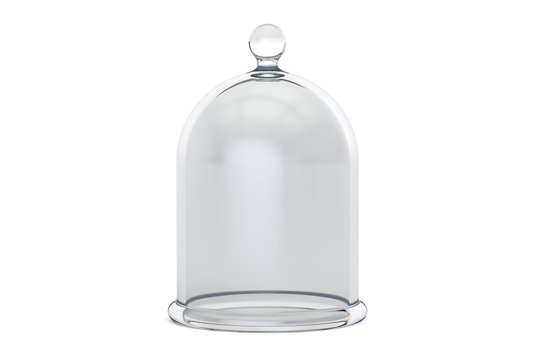 Glass Bell or Bell Jar, 3D rendering