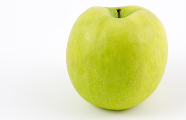 Fresh Green apple isolated on white background.