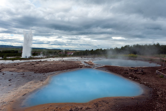 Iceland geysir Stokkur. 