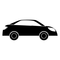 Fototapeta premium contour car city scene image design icon, vector illustration