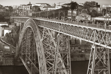 The Eiffel bridge in Porto - 135371311