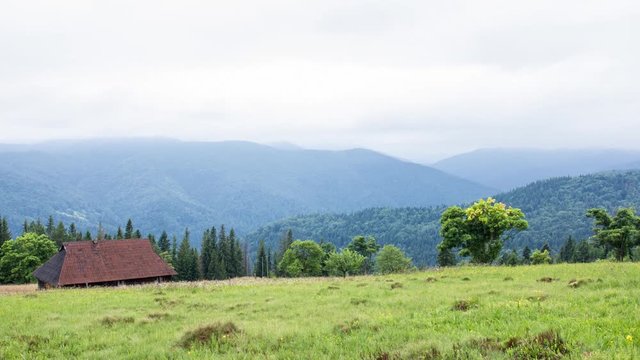 carpathian mountains smoge timelapse 4k