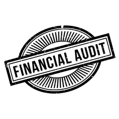 Financial Audit rubber stamp. Grunge design with dust scratches. Effects can be easily removed for a clean, crisp look. Color is easily changed.