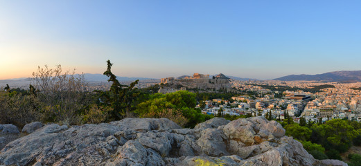 Fototapeta premium Athens, panorama of the city