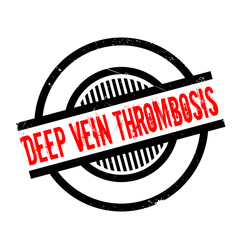 Deep Vein Thrombosis rubber stamp. Grunge design with dust scratches. Effects can be easily removed for a clean, crisp look. Color is easily changed.